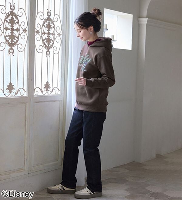 BELLUNA（ベルーナ）の「＜Ｄｉｓｎｅｙ＞【ミッキー】プリント裏起毛パーカー（パーカー）」｜詳細画像