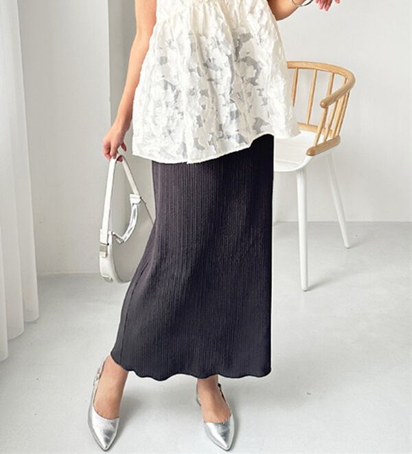 GeeRA（ジーラ）の「セルフカット美脚魅せタイトスカート（ロングスカート）」｜詳細画像