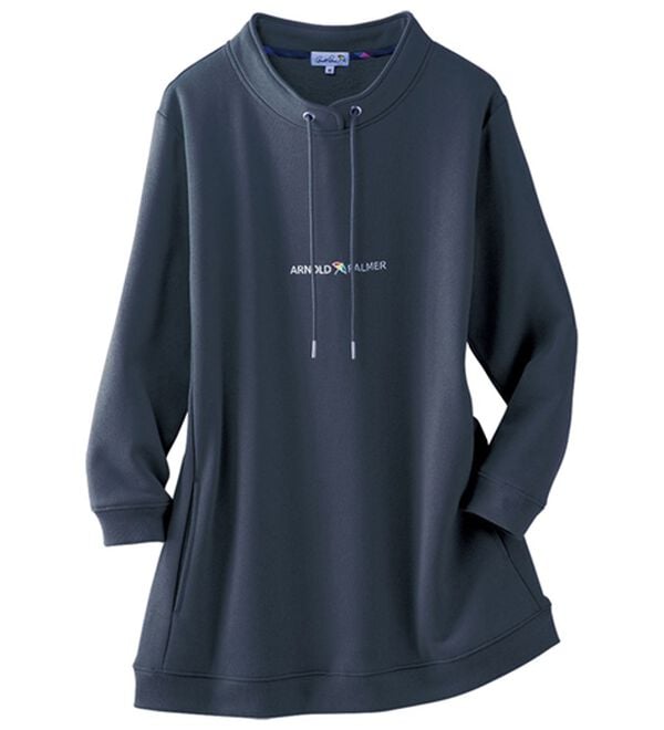 「＜アーノルド　パーマー＞デザインネックプルオーバー（トレーナー・スウェット）」｜ブルーグレー