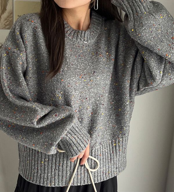 GeeRA（ジーラ）の「カラーネッププルオーバー（ニット・セーター）」｜詳細画像