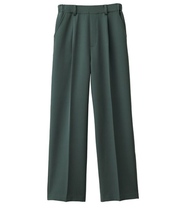 RANAN（ラナン）の「【選べる２丈】機能付！美脚シルエットセンタープレスワイドパンツ（フルレングスパンツ）」｜詳細画像