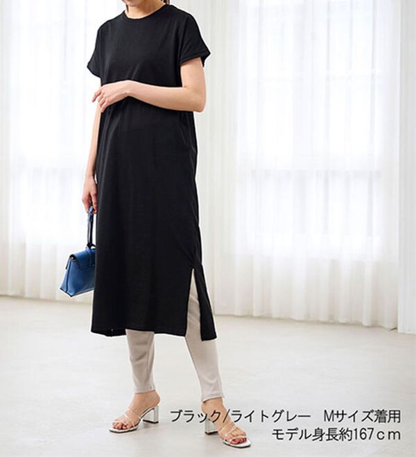 RANAN（ラナン）の「【レギンス付】＜ＢＣ＞綿１００％ひんやりワンピース（その他ワンピース）」｜詳細画像