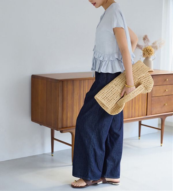 alotta（アロッタ）の「裾ティアードキーネックブラウス（ブラウス）」｜詳細画像