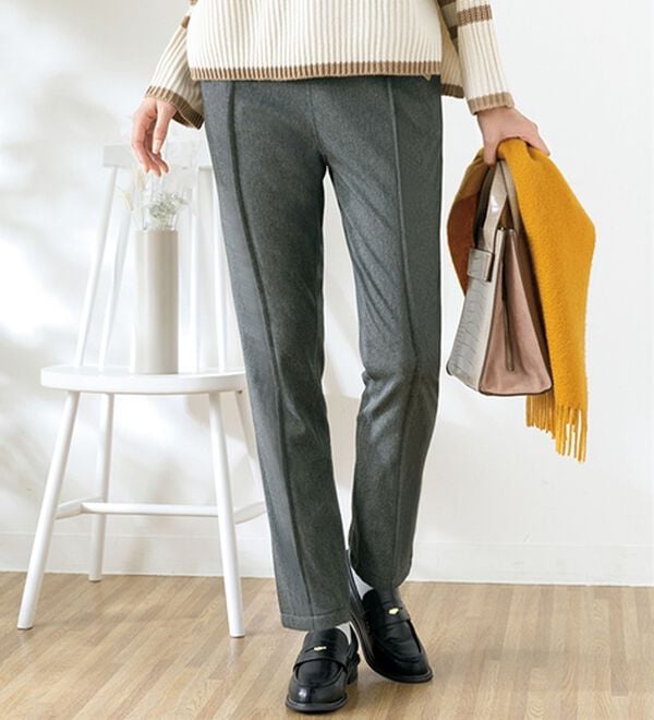 ルフラン（ルフラン）の「【２本組】まさかの「裏ボア」スティックパンツ（フルレングスパンツ）」｜詳細画像