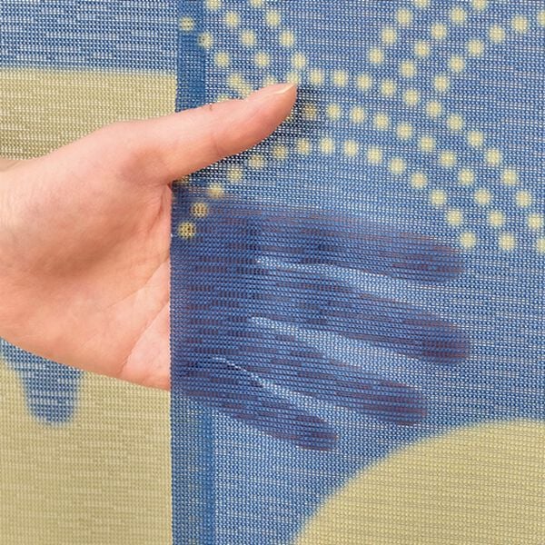 「ロングのれん三日月とねこ（のれん・間仕切り・カーテン関連品）」｜詳細画像