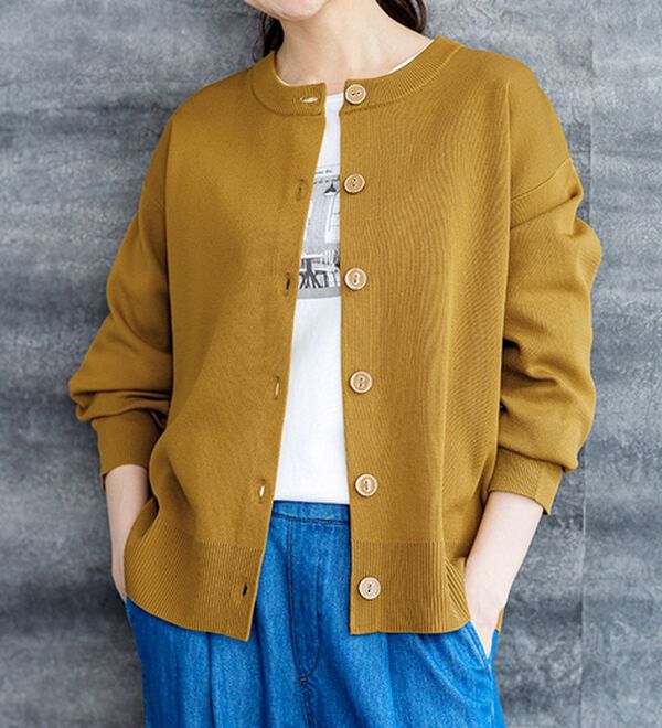 BELLUNA（ベルーナ）の「《快適Ｌａｂ．》洗える！軽い！配色使いニットカーディガン（ニットカーディガン）」｜詳細画像