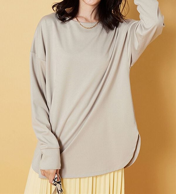 BELLUNA（ベルーナ）の「もちっとなめらか！大人顔サマ見えプルオーバー（カットソー）」｜詳細画像