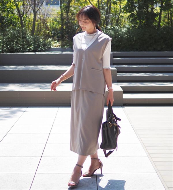 BELLUNA（ベルーナ）の「【体型カバー！】夏に嬉しい多機能セットアップ（セットアップ）」｜詳細画像