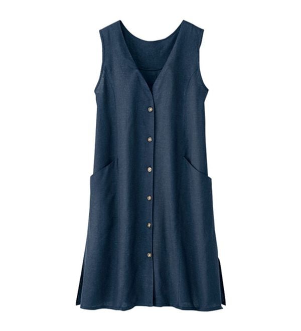 BELLUNA（ベルーナ）の「【２枚組】リネン混チュニックベスト（チュニック）」｜詳細画像