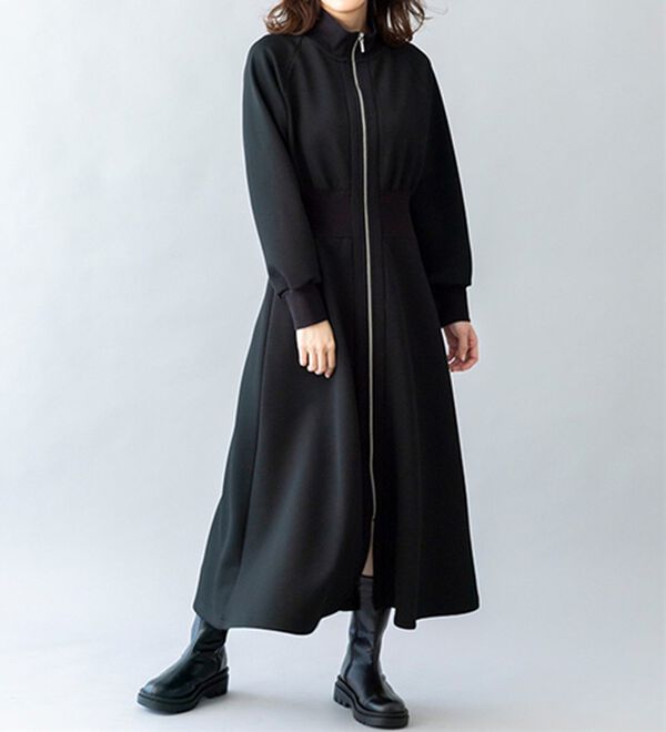 BELLUNA（ベルーナ）の「【ＳＭＡＲＴ　ＥＣＯ　ＪＥＲＳＥＹ】リブ切替ワンピース（ロングワンピース）」｜詳細画像