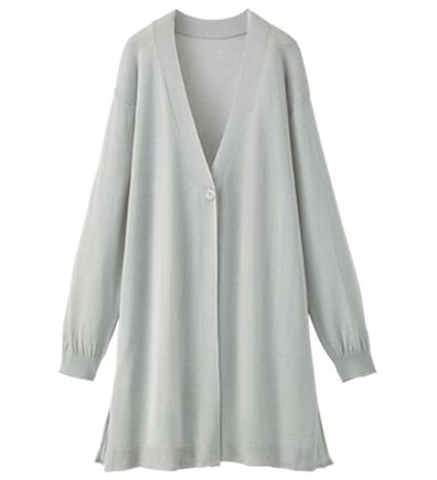 BELLUNA（ベルーナ）の「スタイルアップ！プリーツ切替カーディガン（ニットカーディガン）」