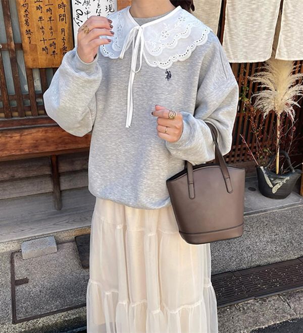 GeeRA（ジーラ）の「【U.S. POLO ASSN.】表ピーチ裏起毛スウェット（トレーナー・スウェット）」｜詳細画像