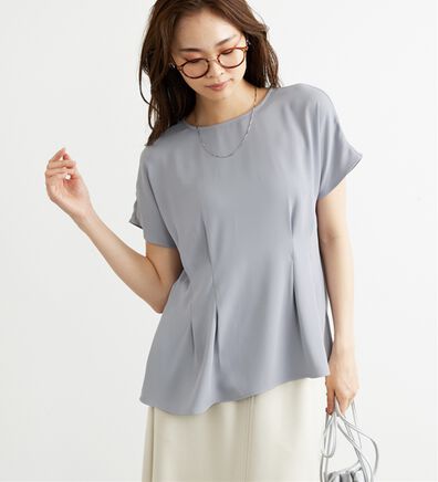 BELLUNA（ベルーナ）の「〈オフィス対応〉タックデザインブラウス（ブラウス）」