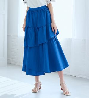 RANAN（ラナン）の「ひんやり！ランダムティアードスカート（ロングスカート）」｜詳細画像