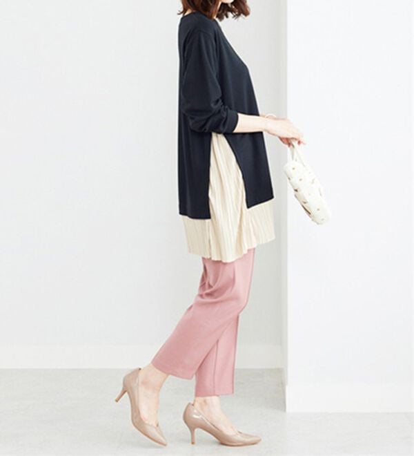 BELLUNA（ベルーナ）の「裾プリーツ切替チュニック（チュニック）」｜詳細画像