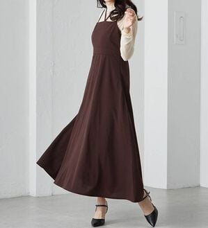 RANAN（ラナン）の「ホルターネックキャミワンピース（その他ワンピース）」｜ブラウンＦ