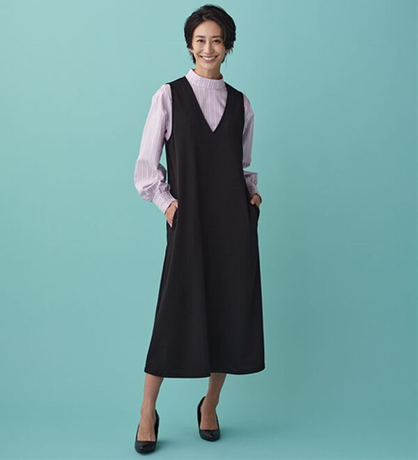 BELLUNA（ベルーナ）の「＜ＳＯＬＯＴＥＸ（Ｒ）＞ストレッチハイネックブラウス（ブラウス）」｜詳細画像