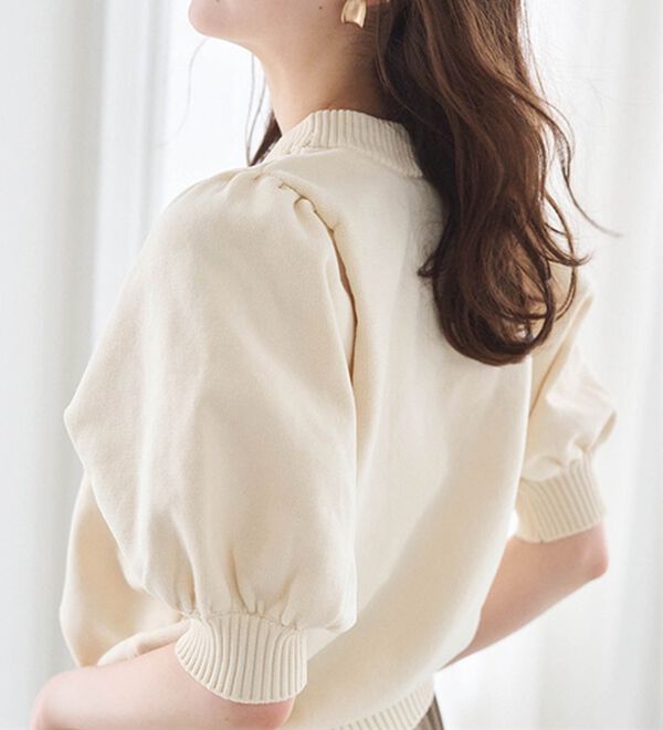 RANAN（ラナン）の「ボリュームパフスリーブニットトップス（ニット・セーター）」｜詳細画像