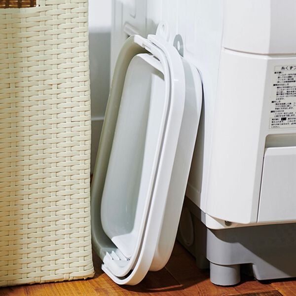 「折りたためるつけ置き洗いバケツセット（ランドリーラック・収納）」｜詳細画像