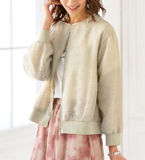 BELLUNA（ベルーナ）の「上品レース使いシアーブルゾン（ブルゾン）」｜詳細画像