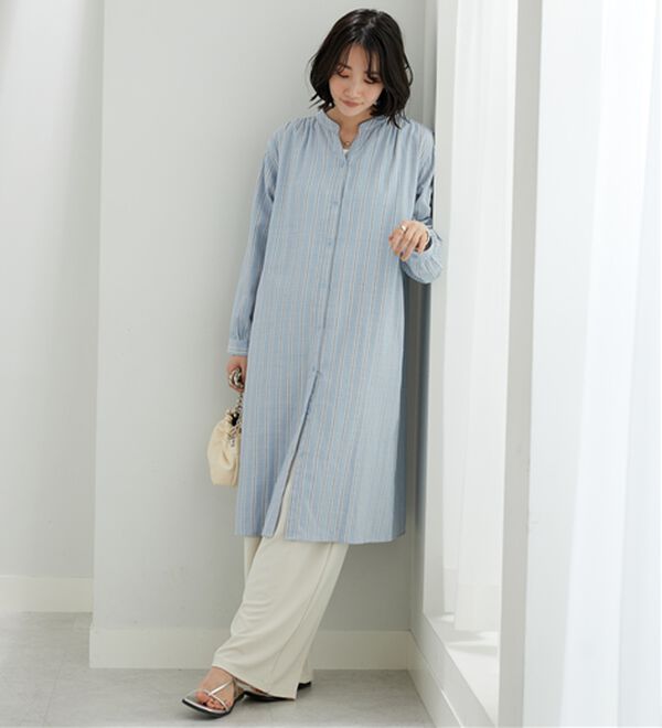 BELLUNA（ベルーナ）の「綿100％ダブルガーゼ素材ワンピース（その他ワンピース）」｜詳細画像