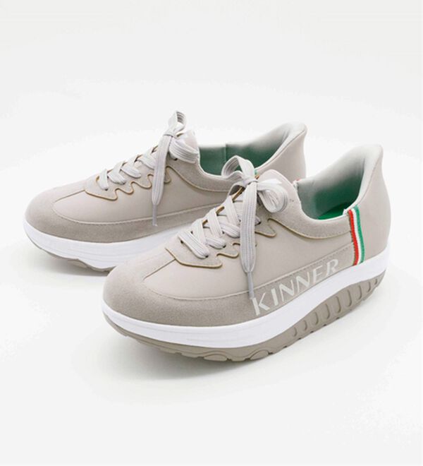 BELLUNA（ベルーナ）の「＜キナー＞さっと履ける！牛床革ローリングソールシューズ（スニーカー）」｜詳細画像