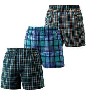 「【３枚組】＜クロコダイル＞紳士のトラッドチェックトランクス（メンズトランクス）」｜詳細画像