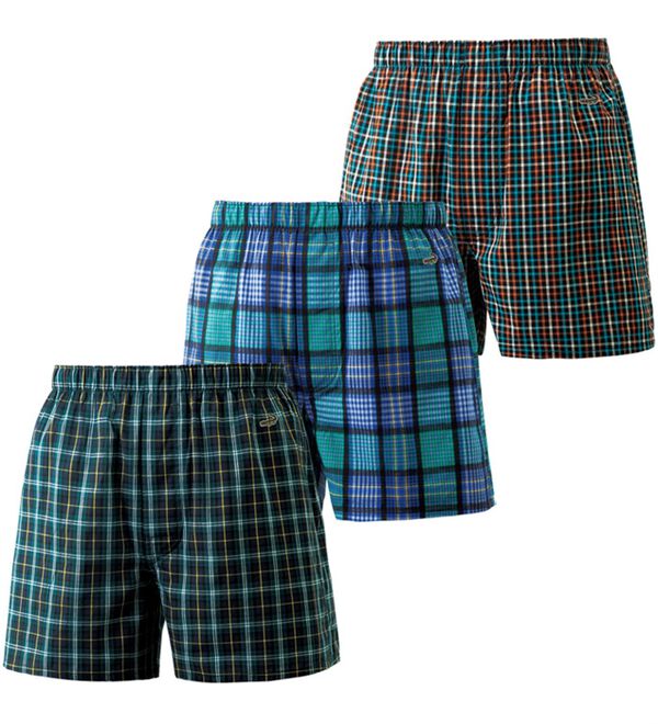 「【３枚組】＜クロコダイル＞紳士のトラッドチェックトランクス（メンズトランクス）」｜詳細画像