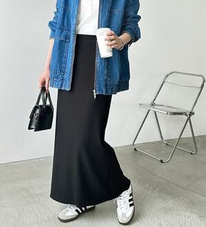 GeeRA（ジーラ）の「セルフカット美脚魅せタイトスカート（ロングスカート）」｜詳細画像