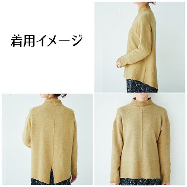 BELLUNA（ベルーナ）の「オーガニックコットン混バックスリットニット（ニット・セーター）」｜詳細画像