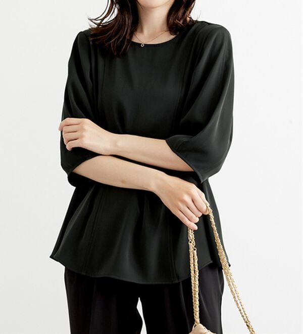 BELLUNA（ベルーナ）の「〈オフィス対応〉ランタンスリーブブラウス（ブラウス）」｜詳細画像