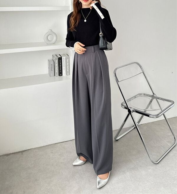 GeeRA（ジーラ）の「袖口ボタン配色ボートネックリブニット（ニット・セーター）」｜詳細画像