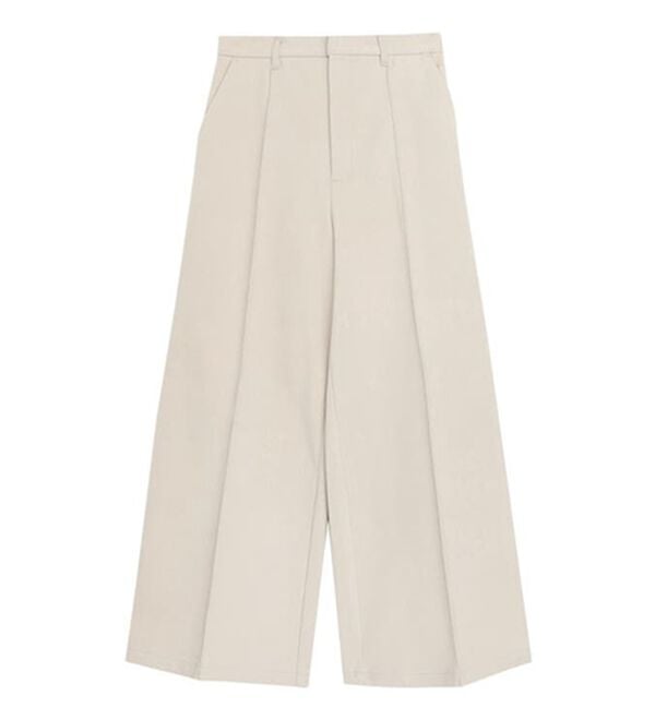 Pierrot（ピエロ）の「カット起毛ピンタックワイドパンツ（ワイドパンツ・ガウチョ）」｜詳細画像