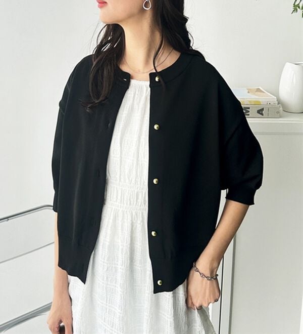 GeeRA（ジーラ）の「メタルボタンスポンディッシュカーディガン（ニットカーディガン）」｜詳細画像