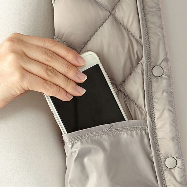 BELLUNA（ベルーナ）の「洗える！キルト柄軽量ダウンベスト（ベスト）」｜詳細画像