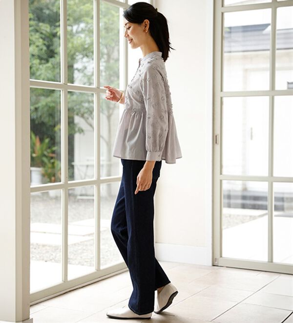 ルフラン（ルフラン）の「【２色組】２デザインのたっぷり刺しゅうブラウス（ブラウス）」｜詳細画像