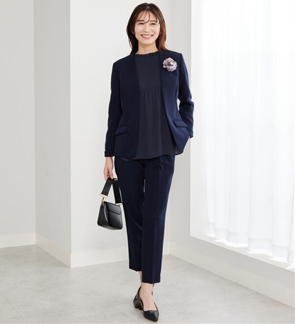 BELLUNA（ベルーナ）の「＜Ｃ／Ｓ＞ノーカラージャケット（ノーカラージャケット）」｜詳細画像