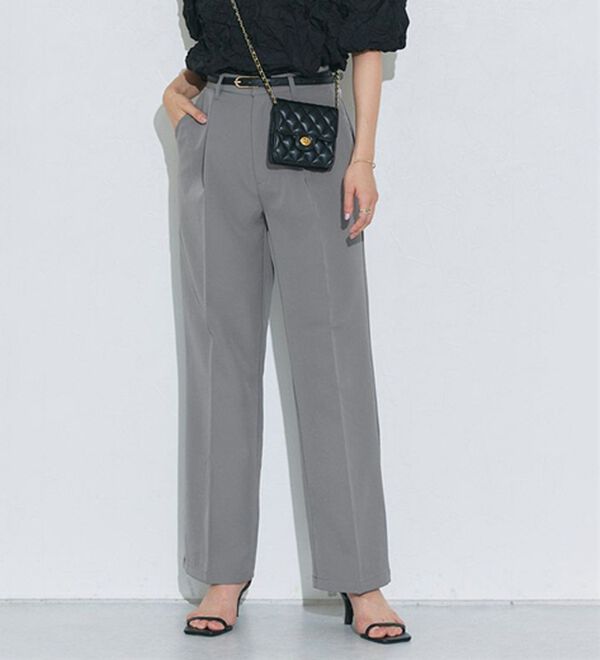 Pierrot（ピエロ）の「スタイルアップセンタープレスパンツ（フルレングスパンツ）」｜詳細画像