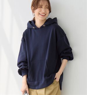 Viola e Viola（ヴィオラ エ ヴィオラ）の「【毛玉になりにくい】ふんわり柔らか裏起毛パーカー（パーカー）」｜ネイビー