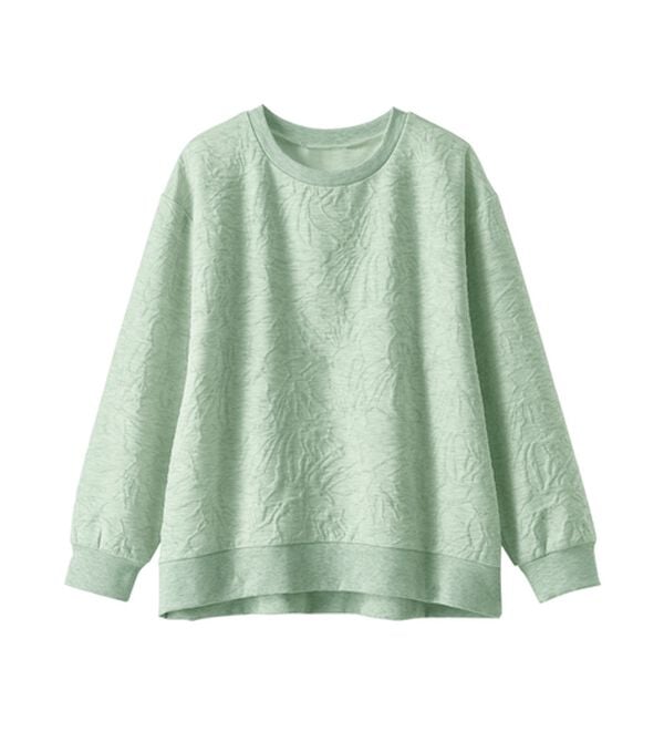 BELLUNA（ベルーナ）の「花柄ふくれジャカード素材プルオーバー（カットソー）」｜詳細画像