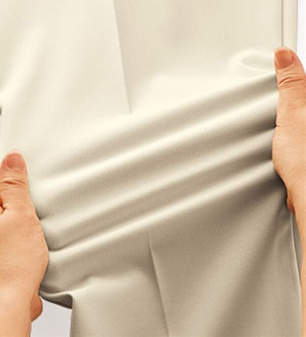 BELLUNA（ベルーナ）の「麻調ストレッチ素材テーパードパンツ（テーパードパンツ）」｜詳細画像