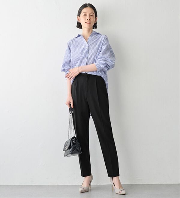 Viola e Viola（ヴィオラ エ ヴィオラ）の「【３点セット】着回し自在快適セットアップスーツ（パンツスーツ）」｜詳細画像