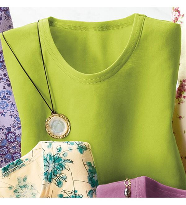 ルフラン（ルフラン）の「日本製ロイヤルクールプルオーバー（カットソー）」｜グリーン