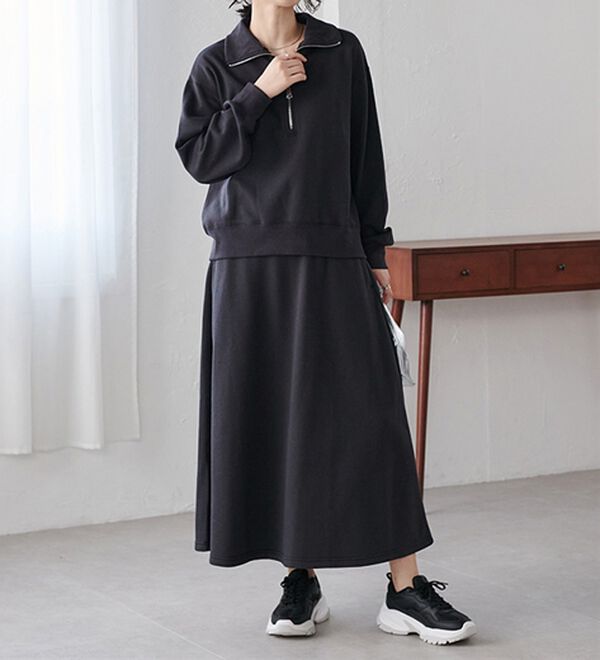 RANAN（ラナン）の「＜ＨＩＧＨ　ＳＰＥＣ＞毛玉になりにくい！ジップデザインセットアップ（セットアップ）」｜詳細画像