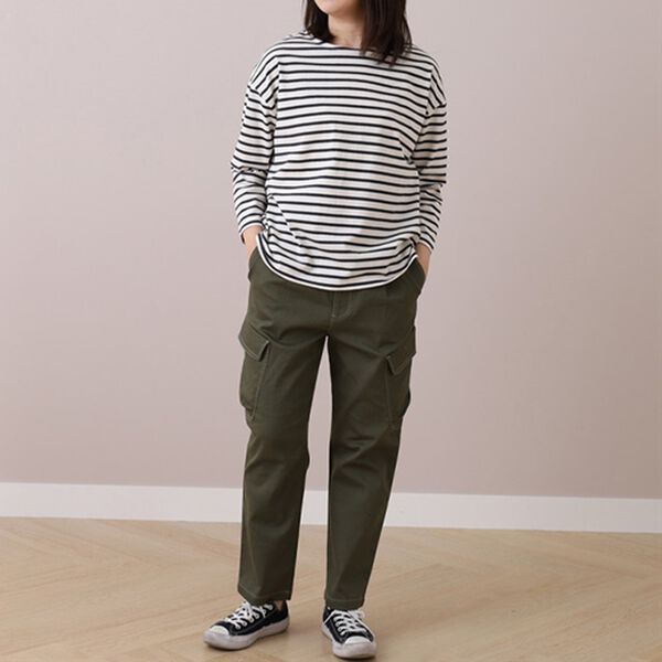 BELLUNA（ベルーナ）の「＜ｓｏｒａｆｕｋｕ＞ポケット使いテーパードパンツ（テーパードパンツ）」｜詳細画像