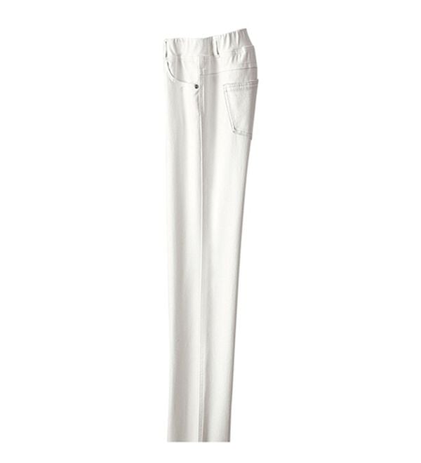 BELLUNA（ベルーナ）の「ヒンヤリ快適！接触冷感ニットデニムパンツ（フルレングスパンツ）」｜詳細画像