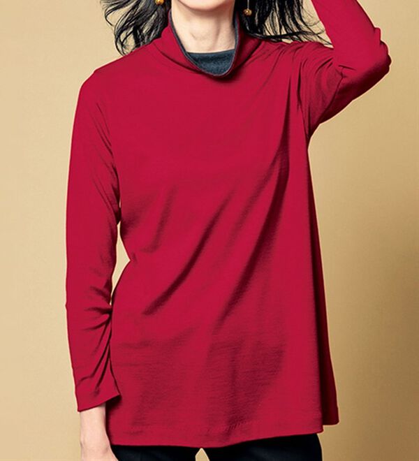 VINNO（ヴィノ）の「＜日本製＞シルキーウール１００％プルオーバー（カットソー）」｜詳細画像