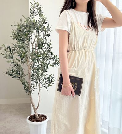 GeeRA（ジーラ）の「ミリタリーナイロンジャンパースカート（ロングスカート）」