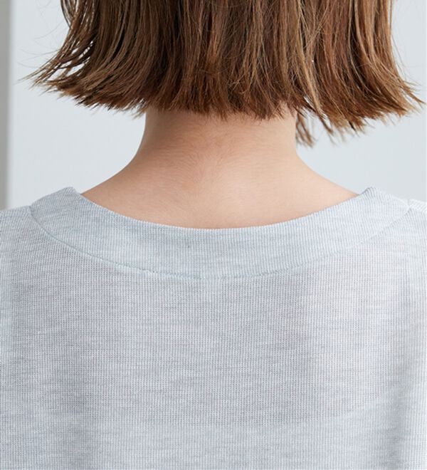 BELLUNA（ベルーナ）の「ラメ調素材シャツフェイクチュニック（チュニック）」｜詳細画像