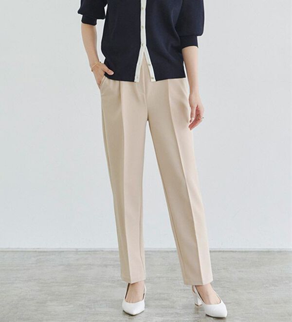 Pierrot（ピエロ）の「【選べる丈】高見えゆるテーパードパンツ（フルレングスパンツ）」｜詳細画像